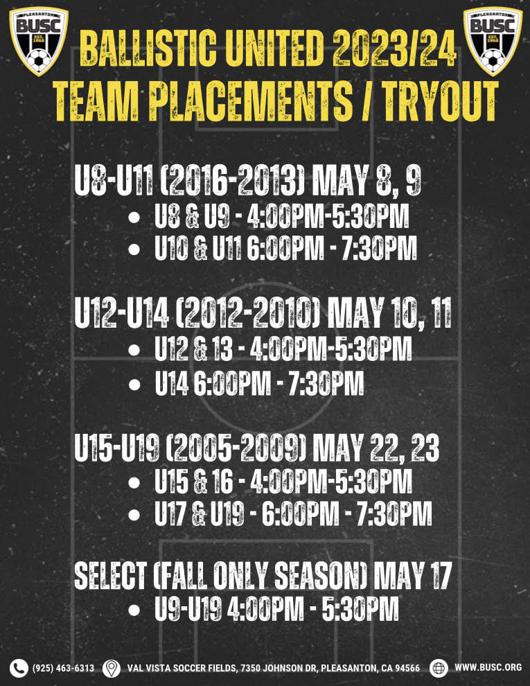 Team Placement/Tryout