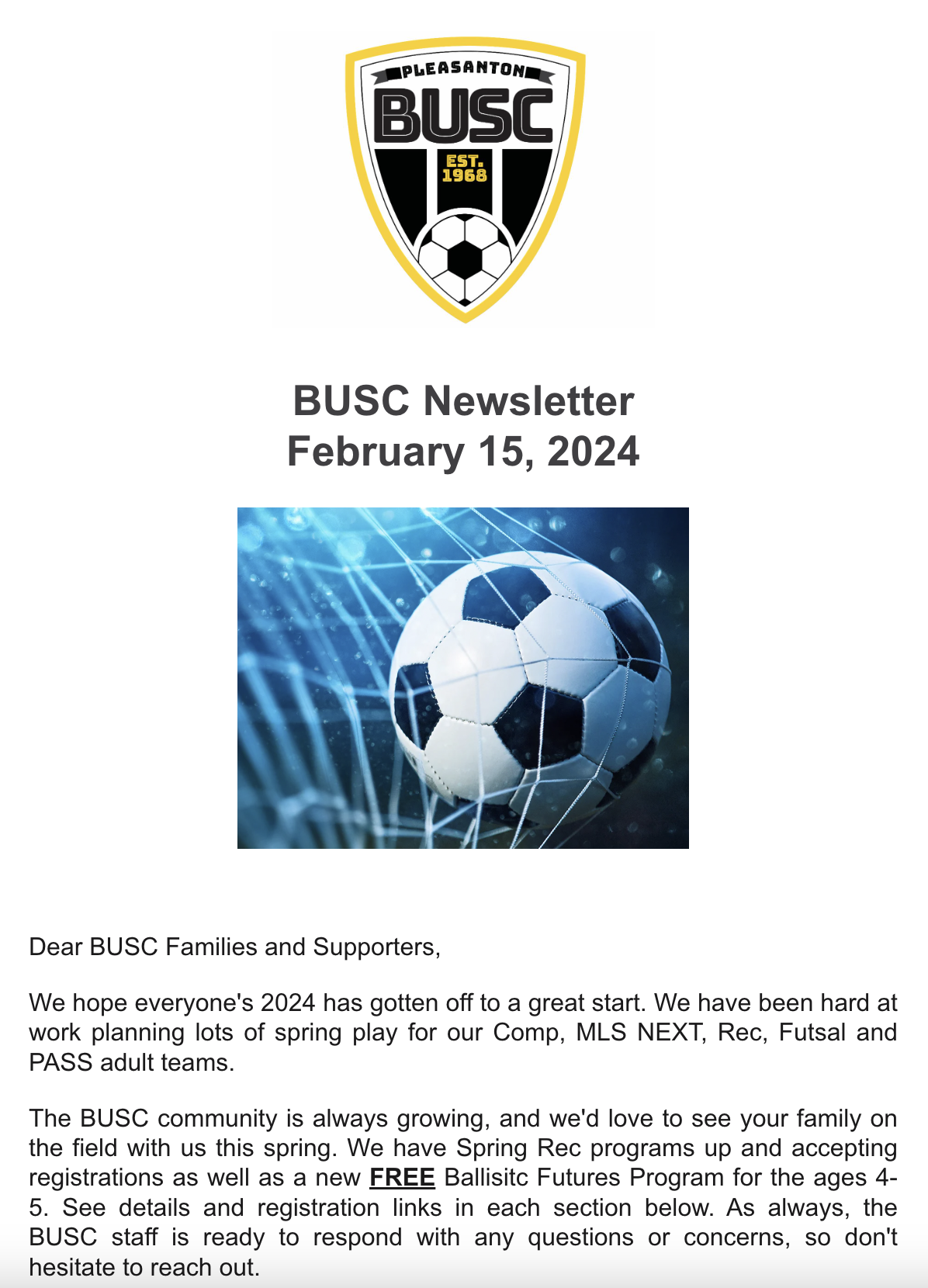 BUSC Feb. Newsletter Image
